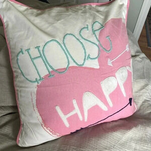 Pottery Barn Teen Cushion Pillow Choose  Happy